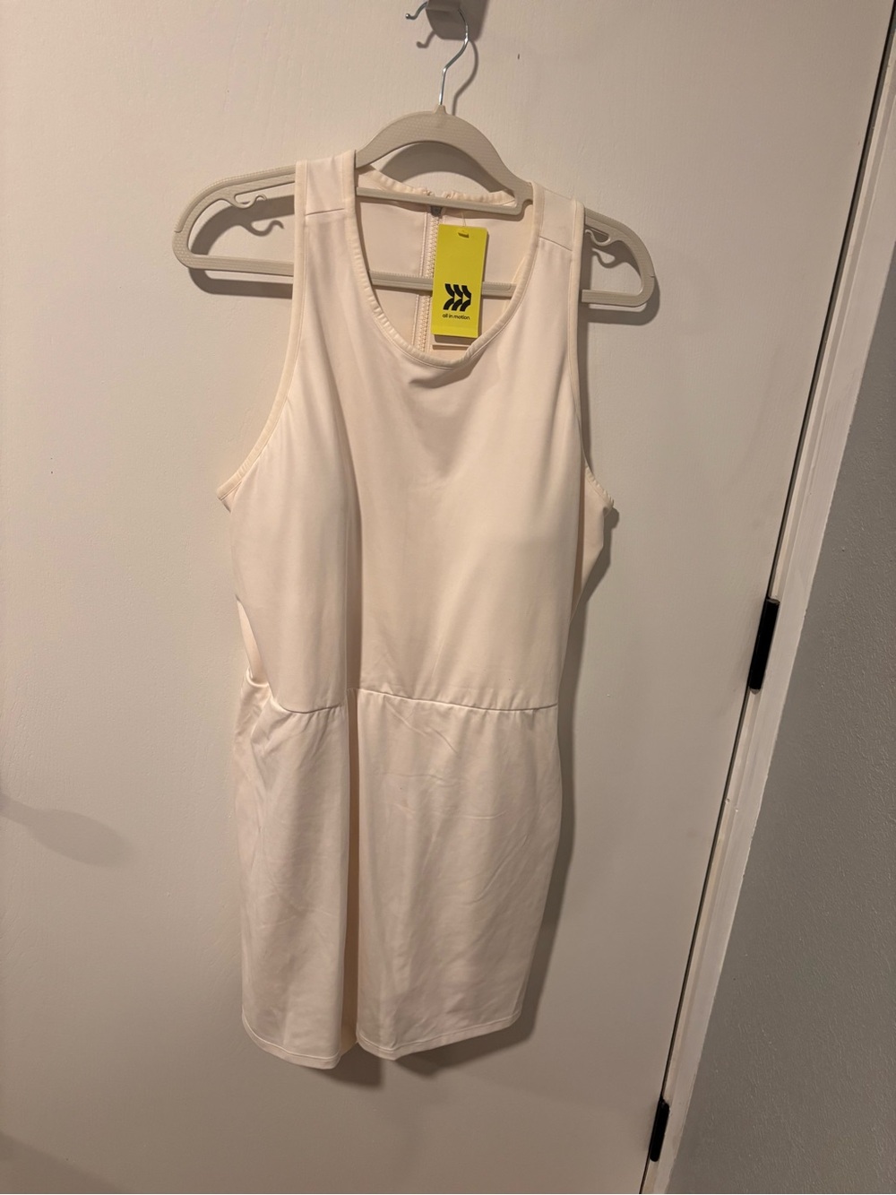 NWT all in motion white Athletic Tank Mini Dress xxl